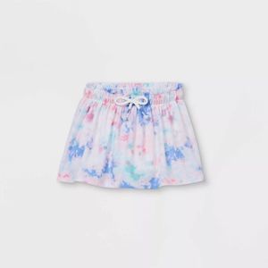 Toddler Girls' Skorts Lightweight Fabric Front Drawstring Recycled Polyester NWT